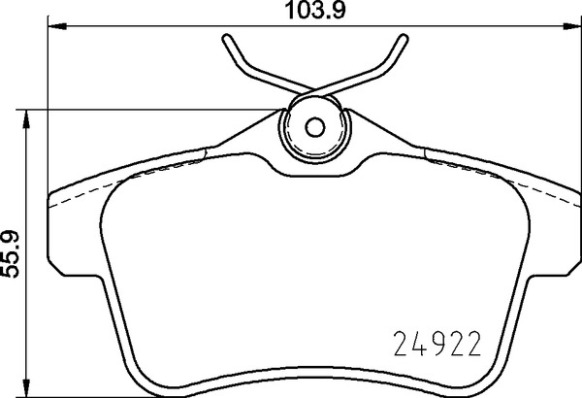 Set placute frana,frana disc P 06 102 BREMBO