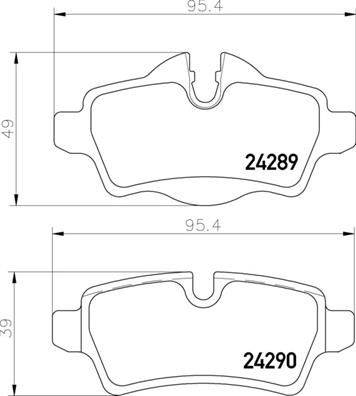 Set placute frana,frana disc P 06 103 BREMBO