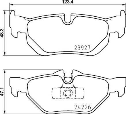 Set placute frana,frana disc P 06 105 BREMBO