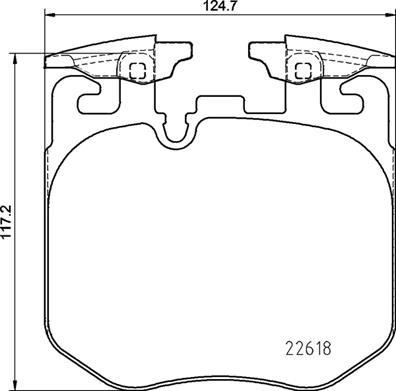 Set placute frana,frana disc P 06 106 BREMBO