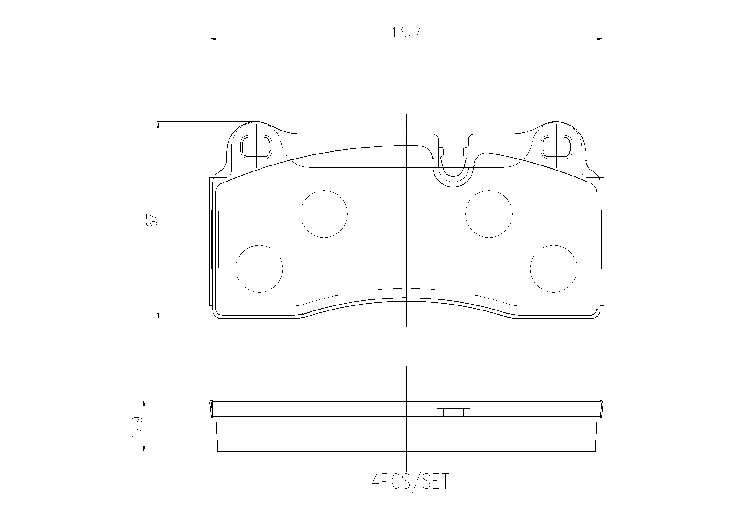 set placute frana,frana disc P 06 111 BREMBO