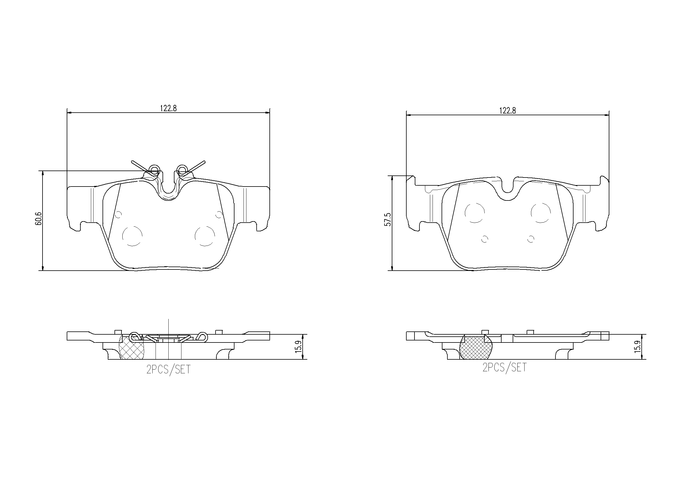 Set placute frana,frana disc P 06 117 BREMBO