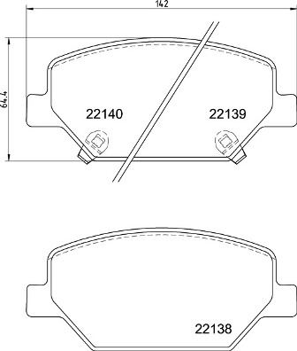 Set placute frana,frana disc P 07 007 BREMBO