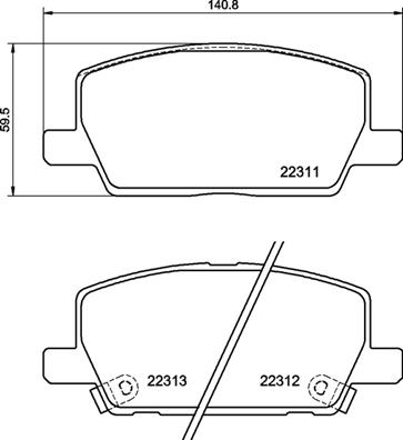 Set placute frana,frana disc P 07 012 BREMBO