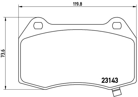 Set placute frana,frana disc P 09 003 BREMBO