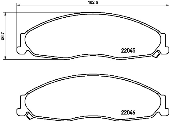set placute frana,frana disc P 09 011 BREMBO