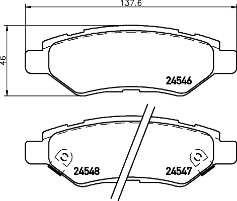 Set placute frana,frana disc P 09 014 BREMBO