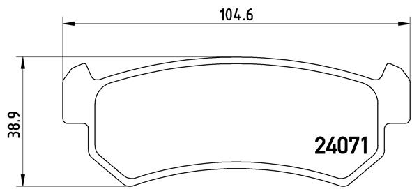 Set placute frana,frana disc P 10 001 BREMBO