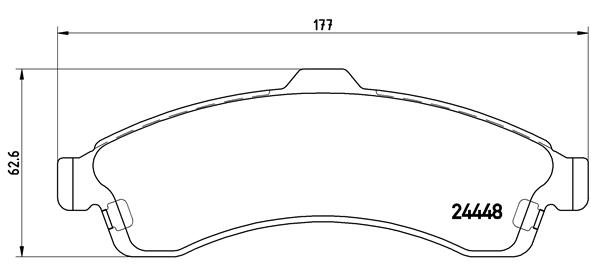 Set placute frana,frana disc P 10 009 BREMBO