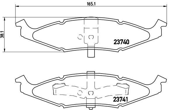 set placute frana,frana disc P 11 009 BREMBO