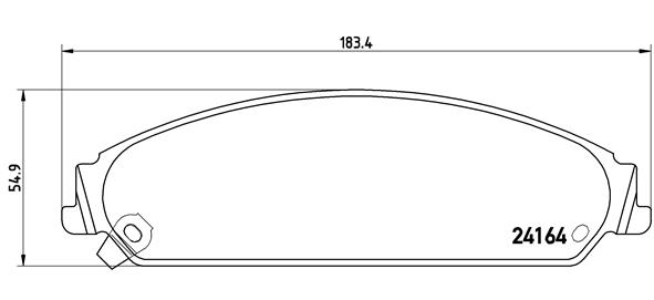 Set placute frana,frana disc P 11 017 BREMBO