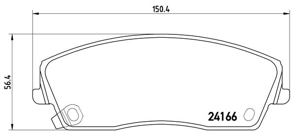 Set placute frana,frana disc P 11 019 BREMBO