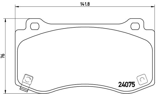 Set placute frana,frana disc P 11 023 BREMBO