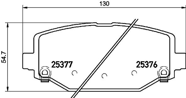 Set placute frana,frana disc P 11 032 BREMBO