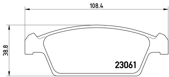 set placute frana,frana disc P 15 001 BREMBO