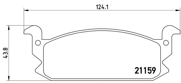 set placute frana,frana disc P 16 004 BREMBO