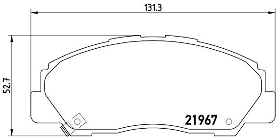 set placute frana,frana disc P 16 010 BREMBO