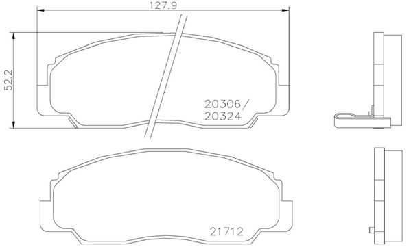set placute frana,frana disc P 16 012 BREMBO
