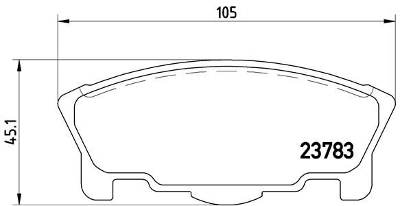 set placute frana,frana disc P 16 014 BREMBO