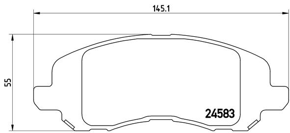 Set placute frana,frana disc P 18 001 BREMBO