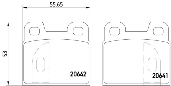 set placute frana,frana disc P 23 004 BREMBO