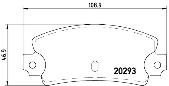 set placute frana,frana disc P 23 008 BREMBO