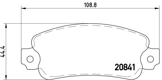 set placute frana,frana disc P 23 014 BREMBO