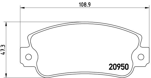set placute frana,frana disc P 23 021 BREMBO