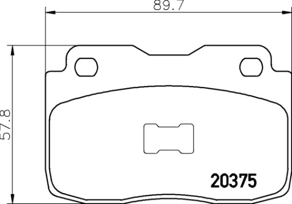set placute frana,frana disc P 23 025 BREMBO