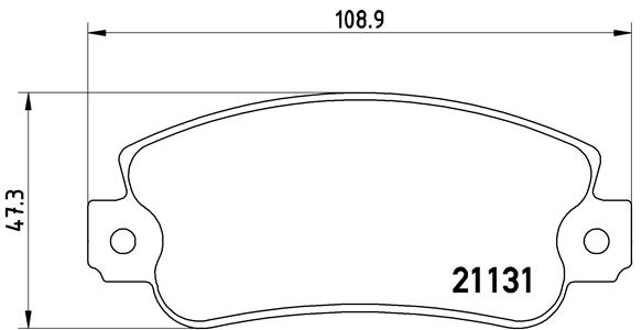 set placute frana,frana disc P 23 029 BREMBO