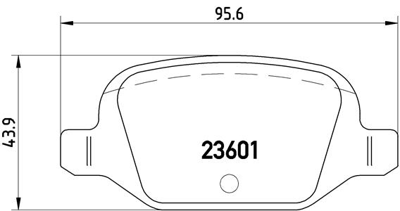 Set placute frana,frana disc P 23 064 BREMBO