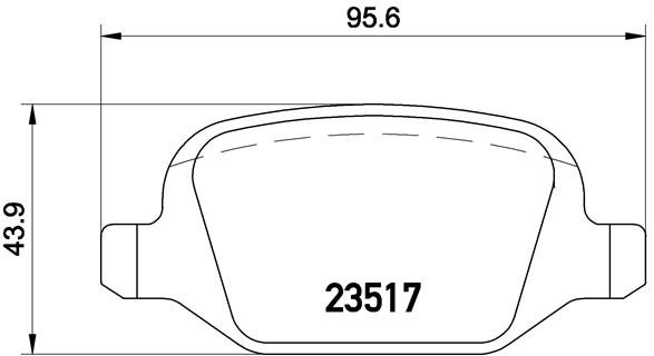 Set placute frana,frana disc P 23 065 BREMBO