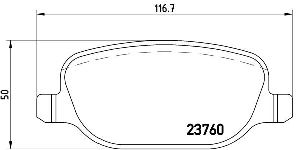 Set placute frana,frana disc P 23 109 BREMBO