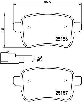 Set placute frana,frana disc P 23 133 BREMBO