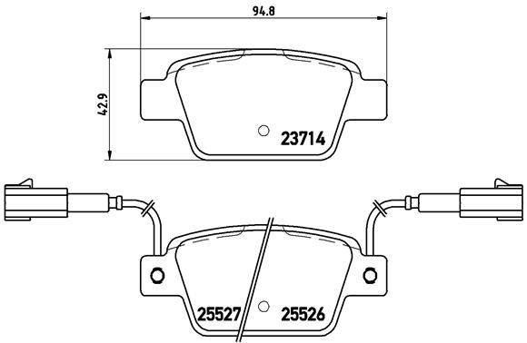 Set placute frana,frana disc P 23 135 BREMBO