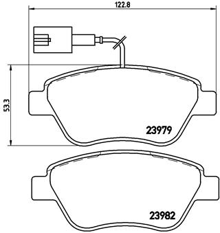 Set placute frana,frana disc P 23 140 BREMBO