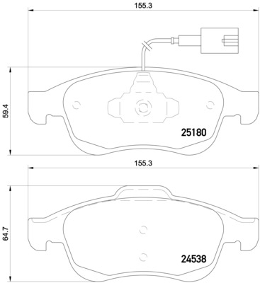 Set placute frana,frana disc P 23 148 BREMBO