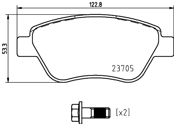 Set placute frana,frana disc P 23 169 BREMBO