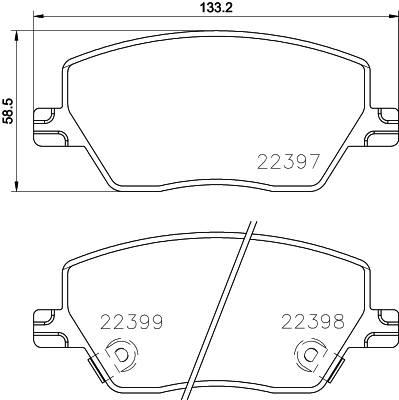 Set placute frana,frana disc P 23 170 BREMBO