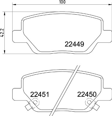 Set placute frana,frana disc P 23 179 BREMBO