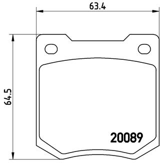 set placute frana,frana disc P 24 003 BREMBO