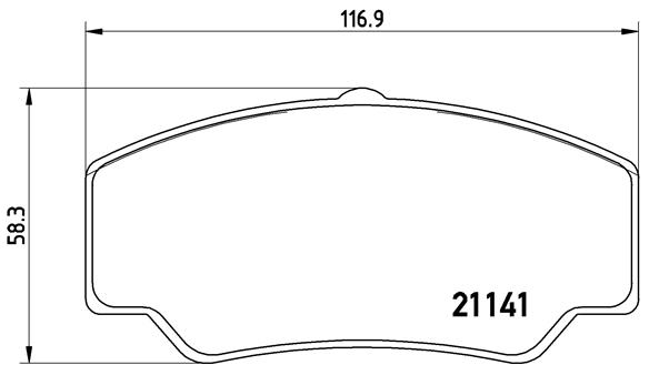 set placute frana,frana disc P 24 023 BREMBO