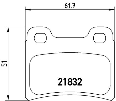 set placute frana,frana disc P 24 030 BREMBO