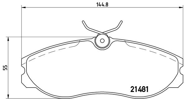 Set placute frana,frana disc P 24 039 BREMBO