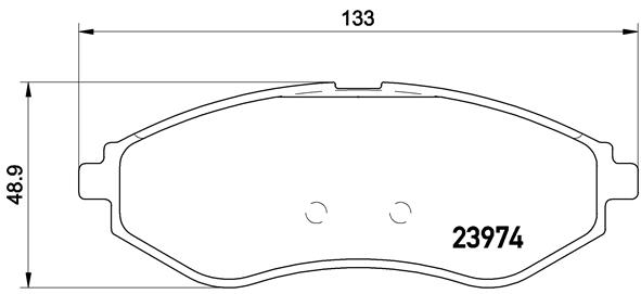 set placute frana,frana disc P 24 048 BREMBO