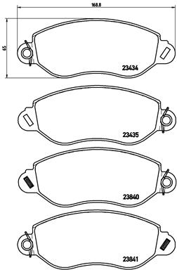 Set placute frana,frana disc P 24 053 BREMBO