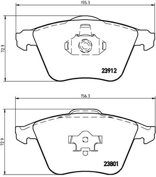 Set placute frana,frana disc P 24 057 BREMBO