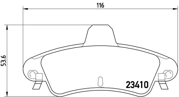 set placute frana,frana disc P 24 070 BREMBO