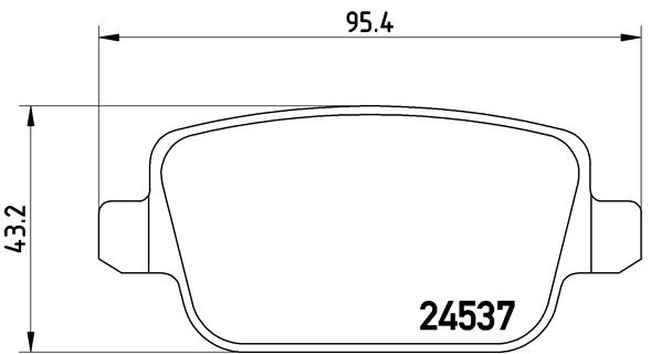 Set placute frana,frana disc P 24 075 BREMBO