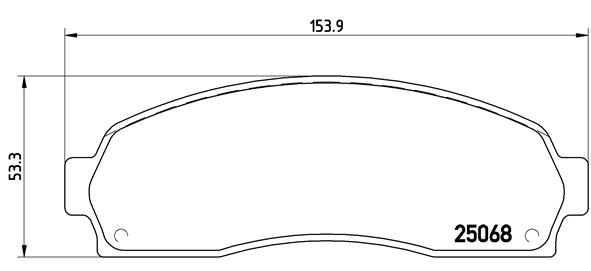 set placute frana,frana disc P 24 081 BREMBO